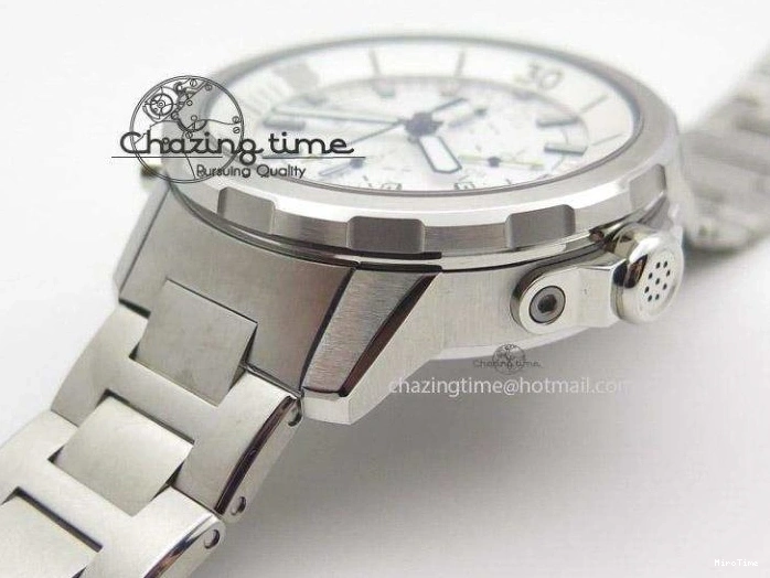 MIROTIME 0404 Versatile Aquatimer Chrono IW376803 V6F 1:1 Best Edition White Dial On SS Bracelet A 7359